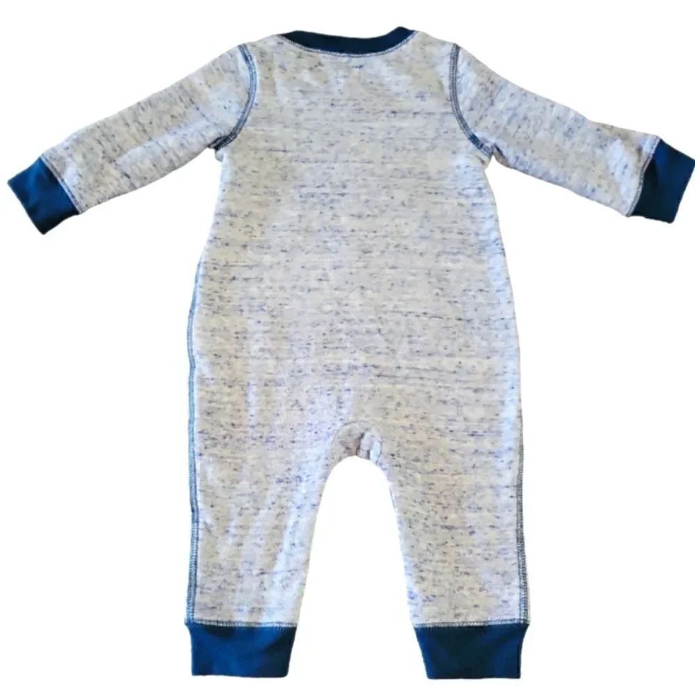 NWT BABY GAP "HANDSOME FELLA" ROMPER SZ. 6-12 MONTHS - Picture 2 of 5